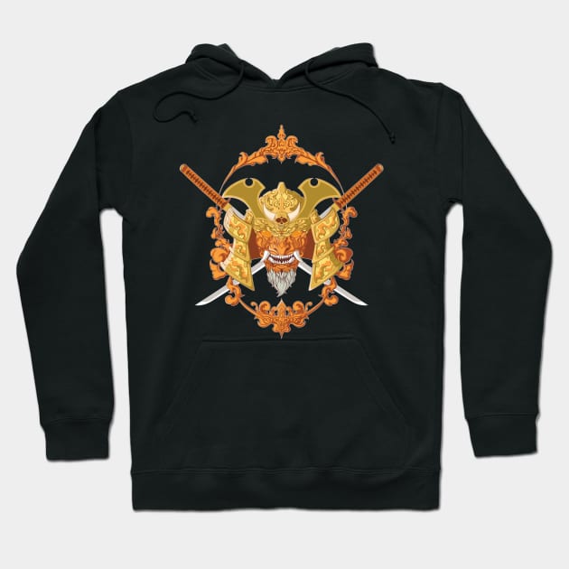 Samurai Skull Hoodie by Donec